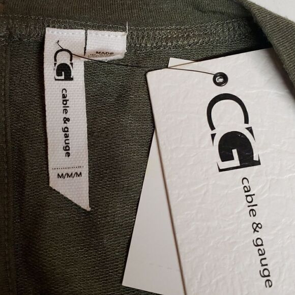 Cable & Gauge Army Green Jumpsuit sz - Picture 4 of 7